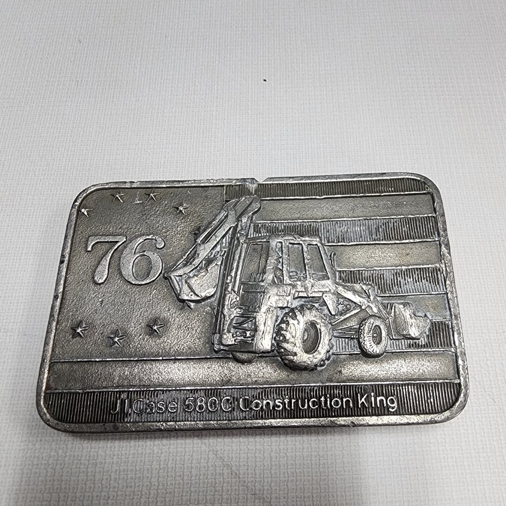 Vintage JI Case 580C Construction King Limited Edition 1976 Belt Buckle